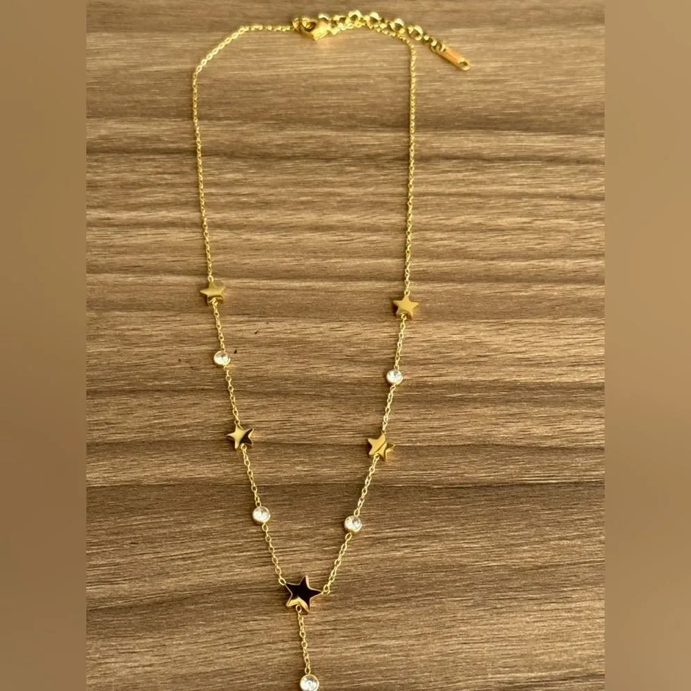 Star Lariat Necklace Q705